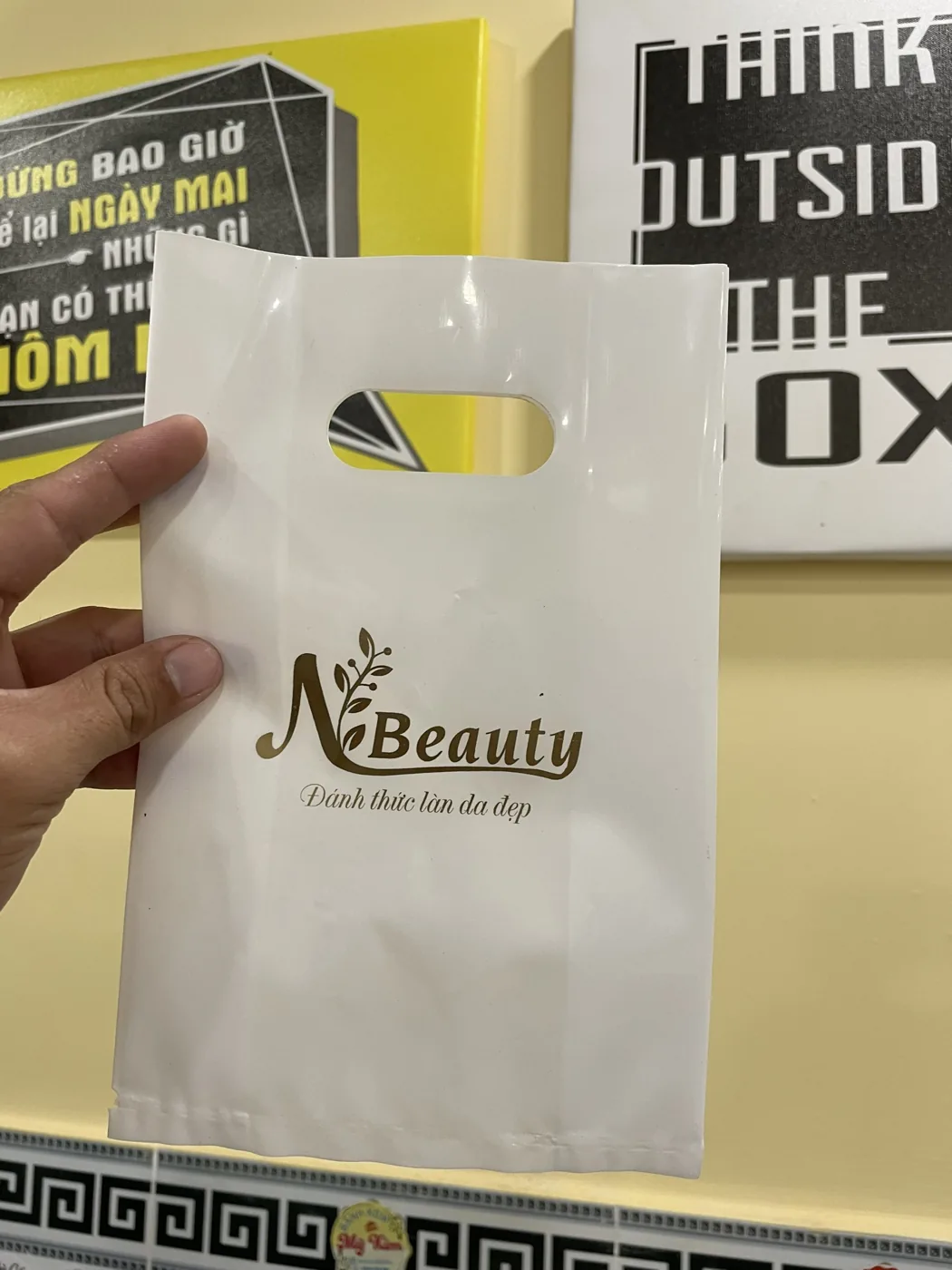 Túi xốp trắng in logo tại IST